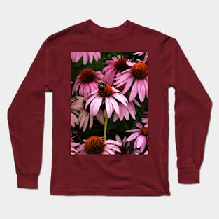 Echinacea and Bee Long Sleeve T-Shirt